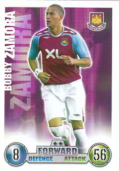 Bobby Zamora West Ham United 2007/08 Topps Match Attax #303